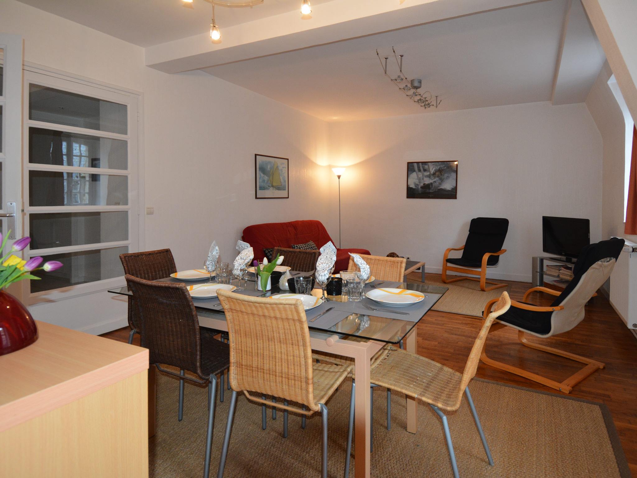 Salon lumineux - Saint-Malo, Appartement Saint-Vincent