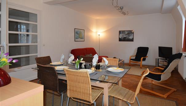 Salon lumineux - Saint-Malo, Appartement Saint-Vincent