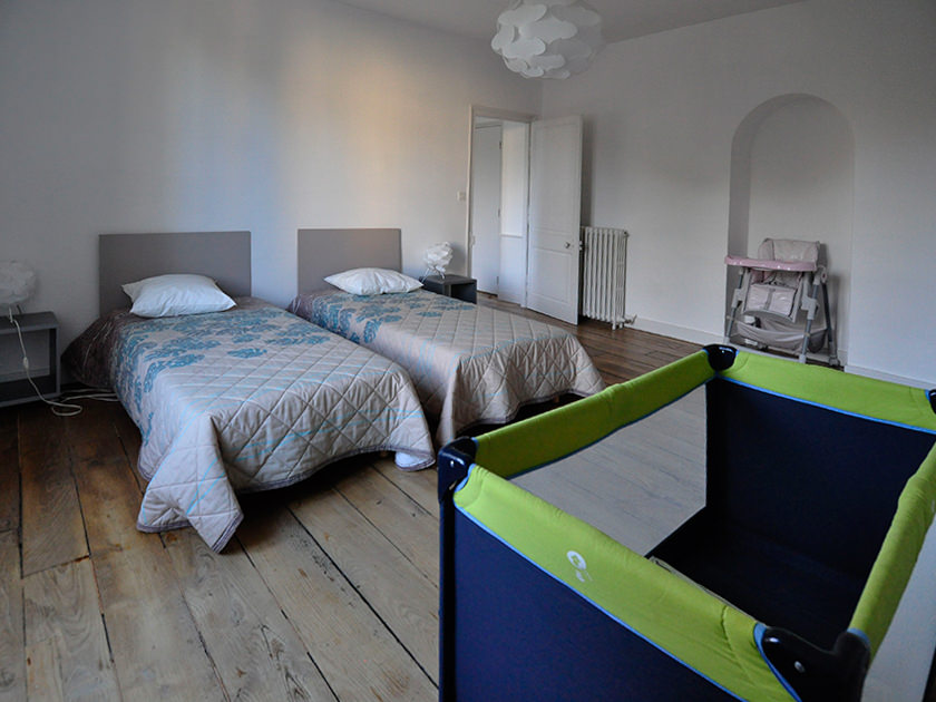 Deuxième chambre avec lits simples - Saint-Malo, Appartement Pré Brécel 1