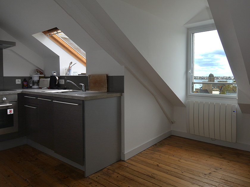 Cuisine moderne équipée - Saint-Malo, Appartement Pré Brécel 2