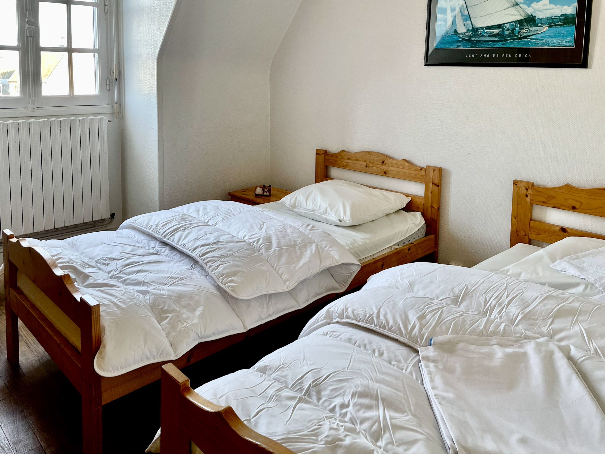 Deuxième chambre avec lits simples - Saint-Malo, Appartement Aleth