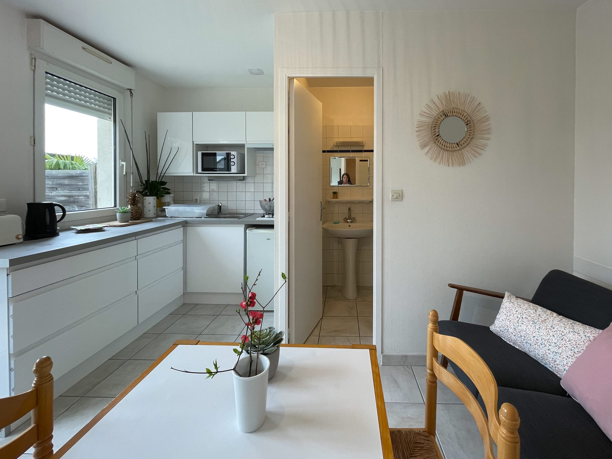 Salon avec coin repas - Saint-Lunaire, Appartement Lebraz 2