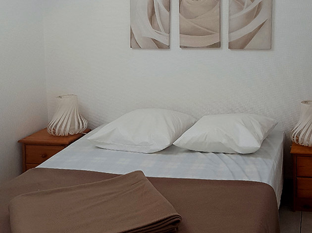 Chambre principale avec lit double - Saint-Lunaire, Appartement Lebraz 3