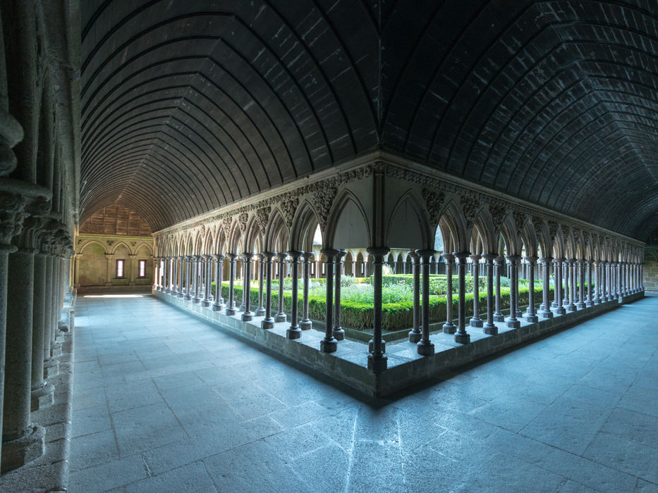 Cloître de l'abbaye du Mont-Saint-Michel